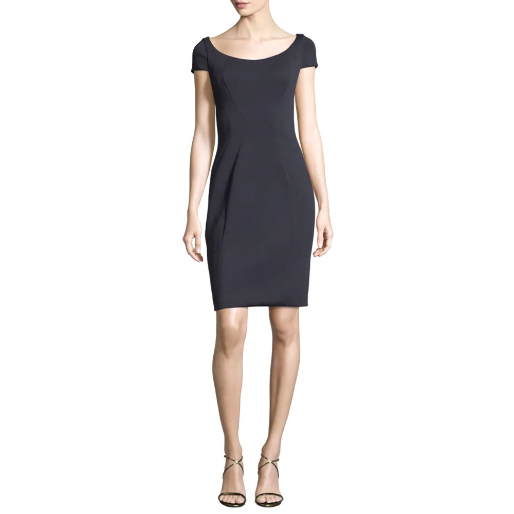 Elie Tahari Bernice Scoop Neck Sheath Dress